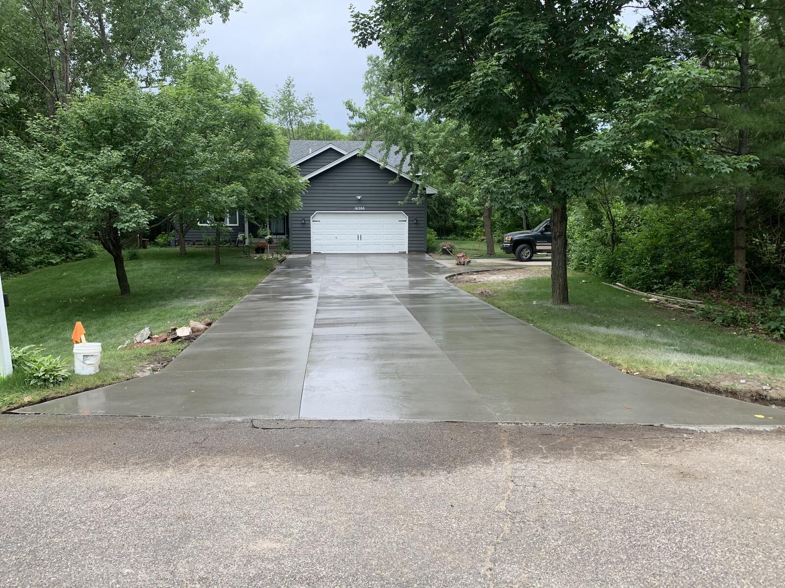 Residential driveway installation in Ramsey, MN